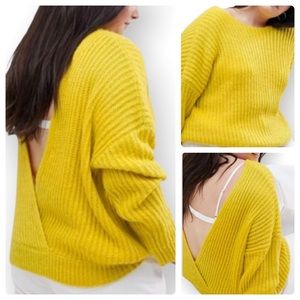 ASOS CURVE Chunky Knit Open Back Sweater Size 22